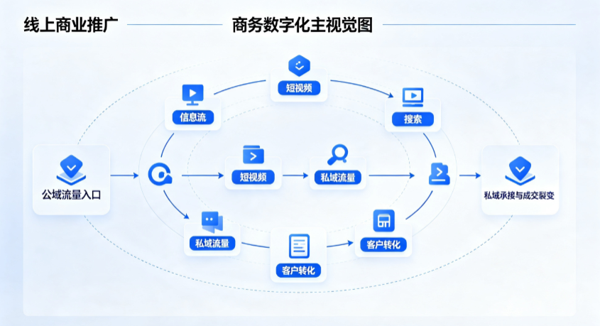 集安市线上商业推广怎么做？全域流量闭环搭建与低成本转化实战指南